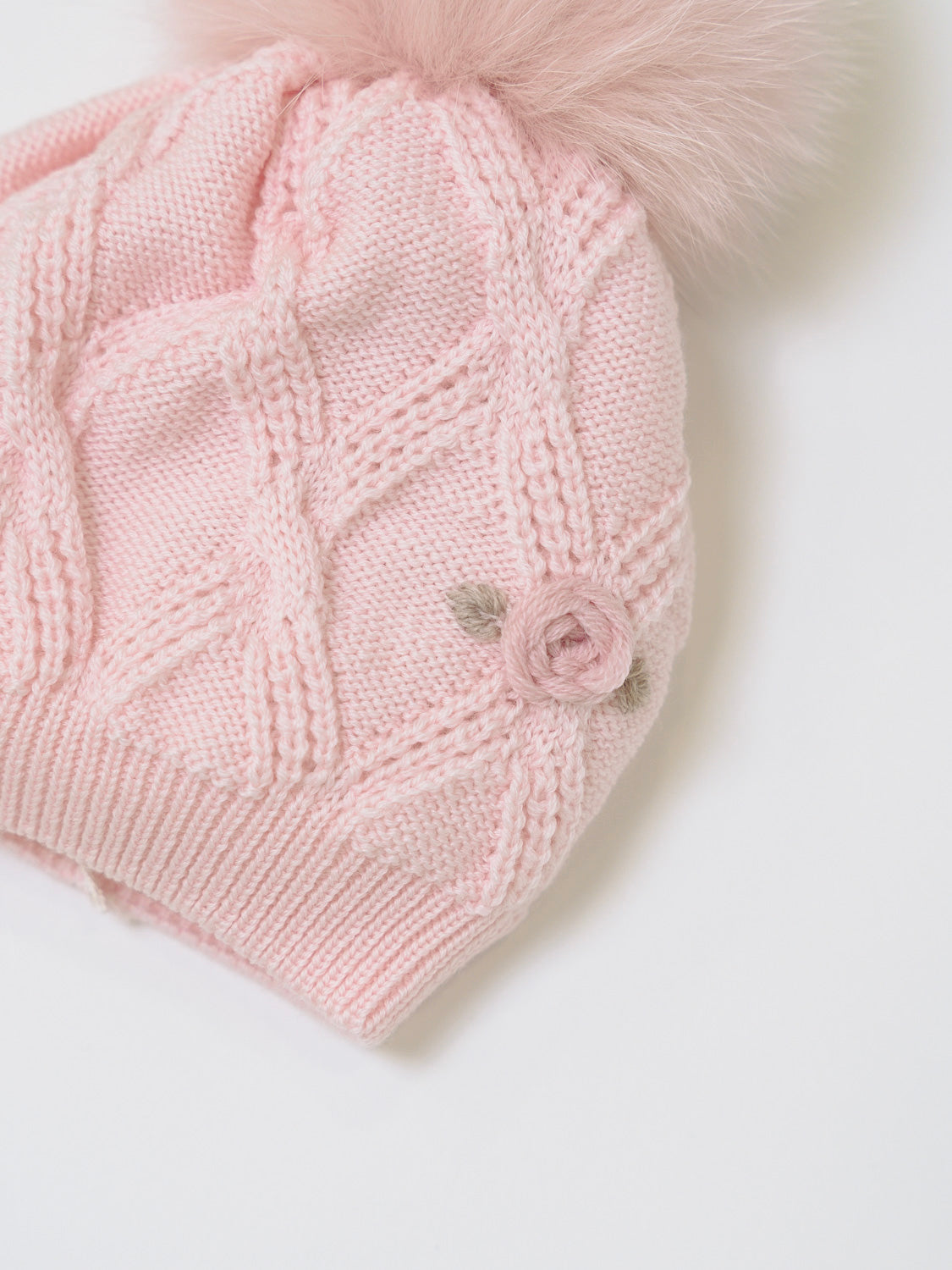 Cuffia Neonata ROSA IN2471/R -  NANU' BABY