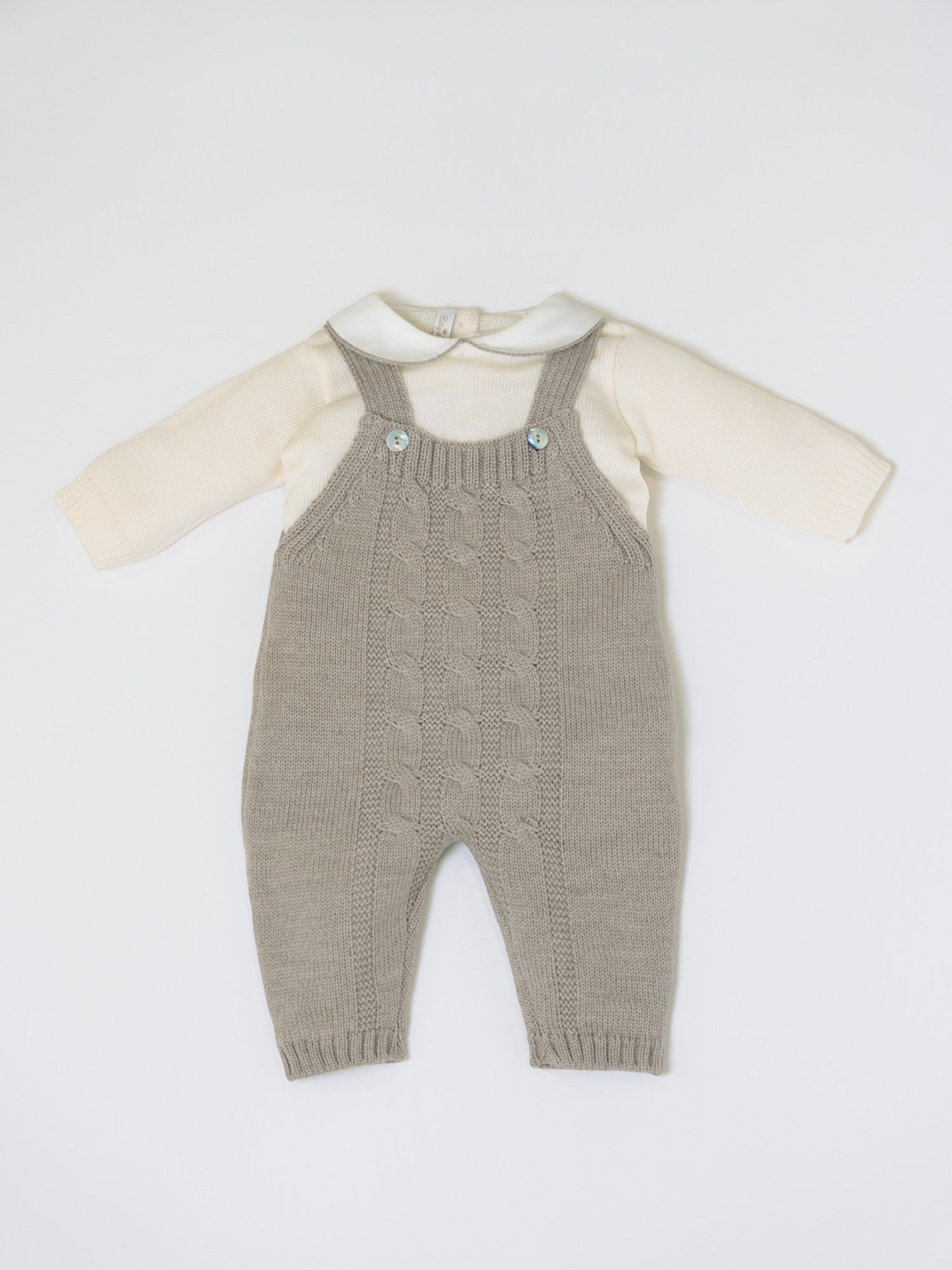 Completo nascita Braiding Neonato ECRU BRAIDING 322M/E -  NANU' BABY