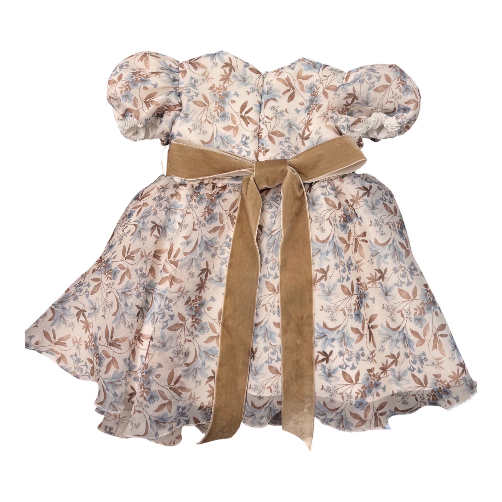 Beige Floral Dress for Baby Girl GG29I