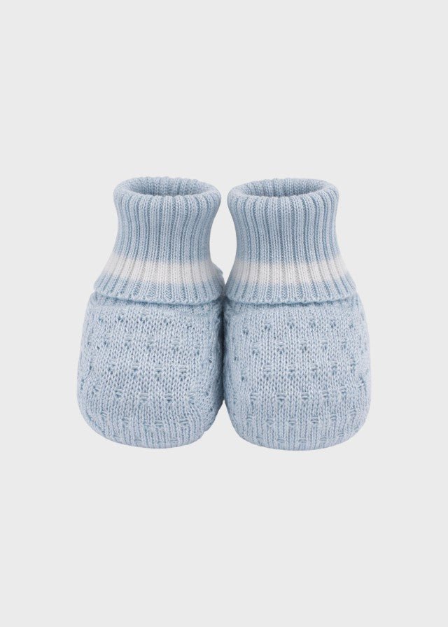 Babbucce Cotone Cielo Vaniglia EK50S corredino e abbigliamento neonato | NANU' BABY