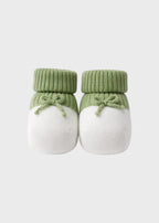 Babbucce Cotone Fiocchetto Verde FF758341/4470 corredino e abbigliamento neonato | NANU' BABY
