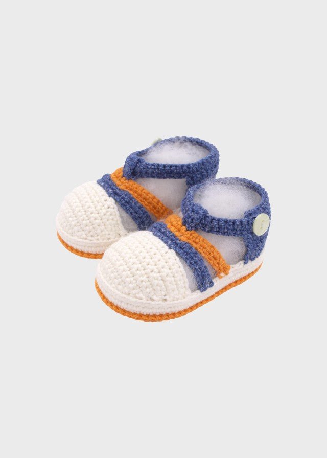 Babbucce Cotone Macchinina Blu CETIN/SC - B corredino e abbigliamento neonato | NANU' BABY