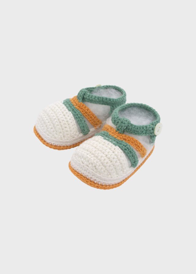 Babbucce Cotone Macchinina Verde CETIN/SC - V corredino e abbigliamento neonato | NANU' BABY