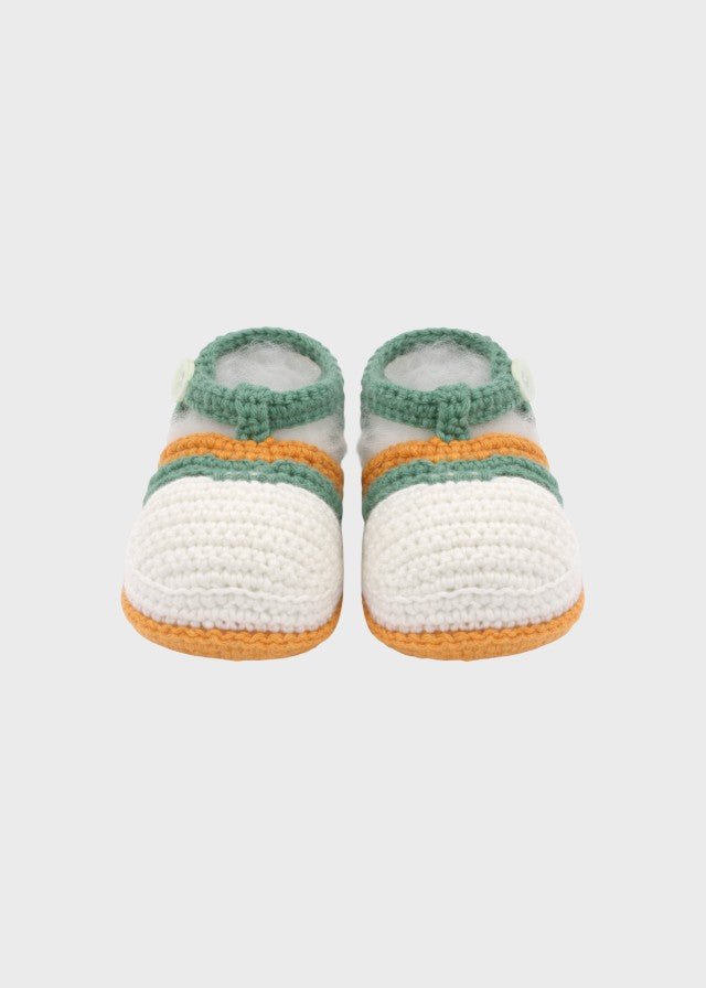 Babbucce Cotone Macchinina Verde CETIN/SC - V corredino e abbigliamento neonato | NANU' BABY