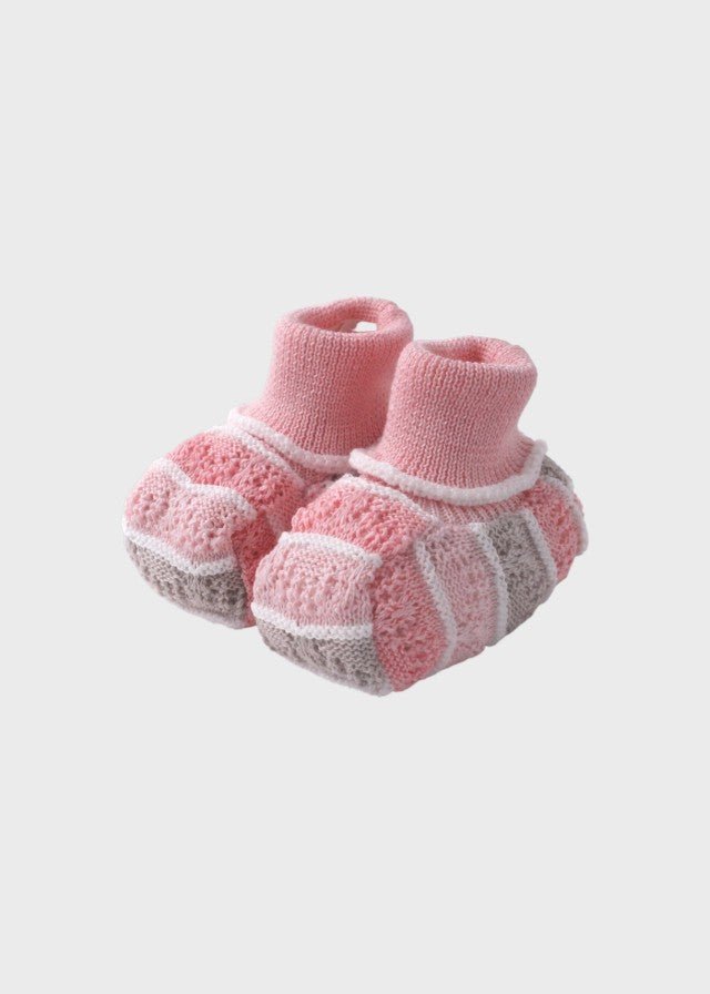 Babbucce Cotone Rosa EK11S/R corredino e abbigliamento neonato | NANU' BABY