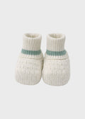 Babbucce Cotone Vaniglia Verde EK50SV corredino e abbigliamento neonato | NANU' BABY