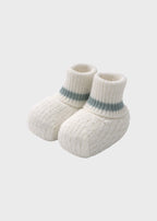 Babbucce Cotone Vaniglia Verde EK50SV corredino e abbigliamento neonato | NANU' BABY