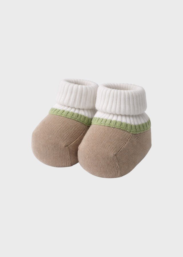 Babbucce Filo Cotone Verde MF758274/4470 corredino e abbigliamento neonato | NANU' BABY