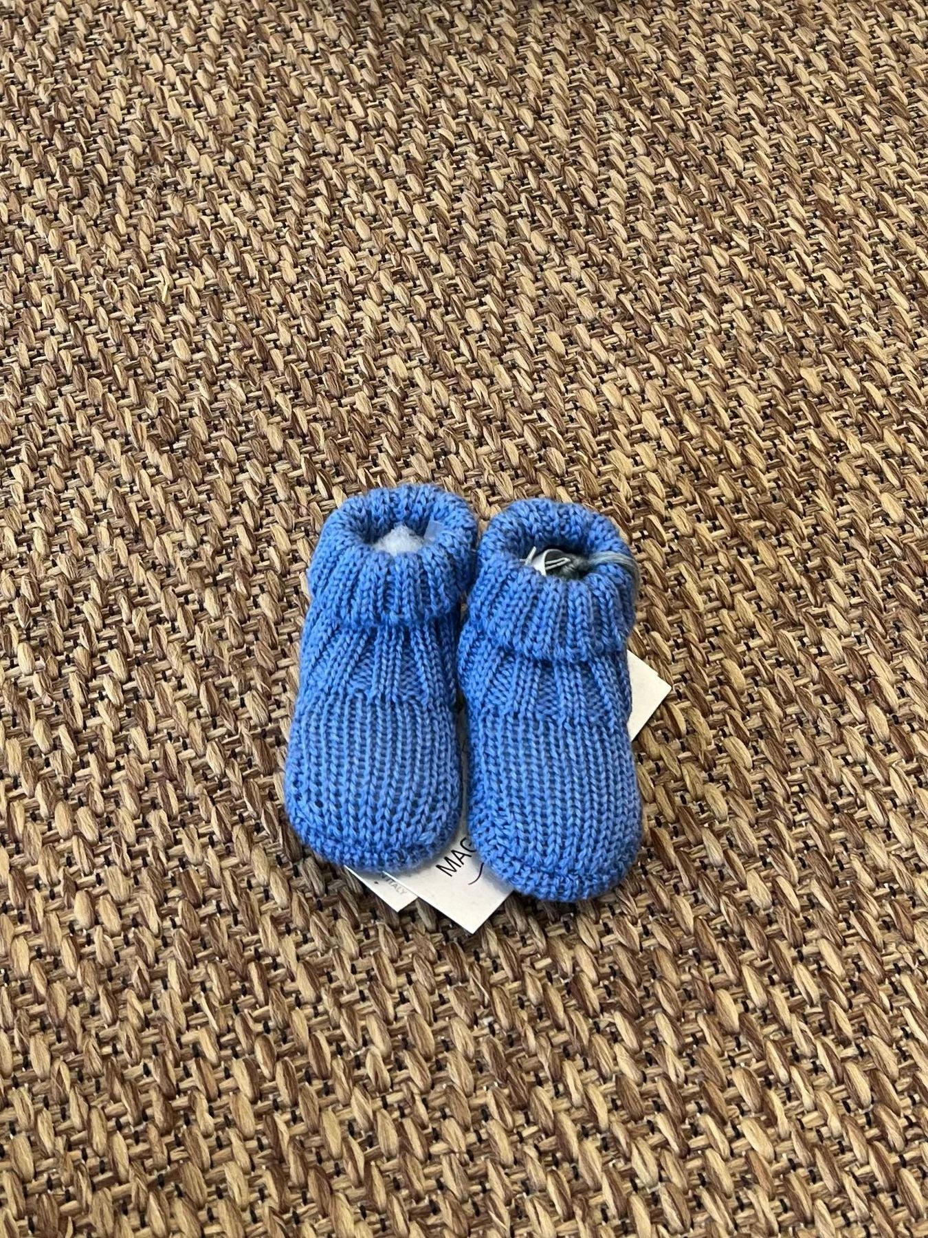 Babbucce Neonato Azzurro 49310/A corredino e abbigliamento neonato | NANU' BABY