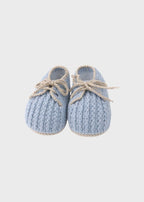 Babbucce Punto Vapore Azzurro ROBERTO/SC corredino e abbigliamento neonato | NANU' BABY