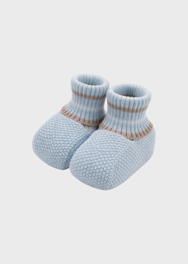 Babbucce Tramatura Trecce Cielo EK67S/C corredino e abbigliamento neonato | NANU' BABY