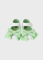 Ballerina Lino Fiocco Verde SF4147/T268/V corredino e abbigliamento neonato | NANU' BABY