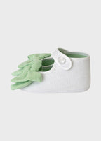 Ballerina Lino Fiocco Verde SF4147/T268/V corredino e abbigliamento neonato | NANU' BABY