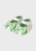 Ballerina Lino Fiocco Verde SF4147/T268/V corredino e abbigliamento neonato | NANU' BABY