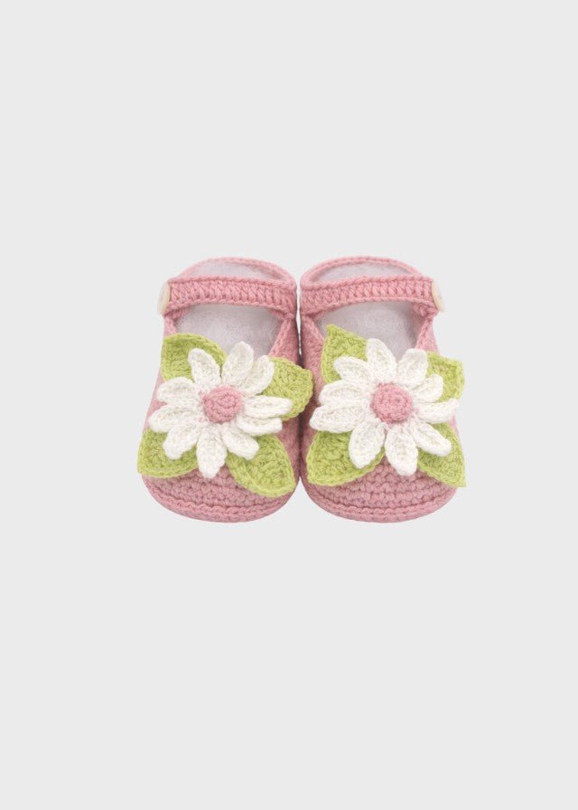 Ballerine Margherite Applicate Rosa ZULEYA/SC - R corredino e abbigliamento neonato | NANU' BABY