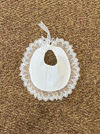 Bavetta Cerimonia Organza BEIGE 252 corredino e abbigliamento neonato | NANU' BABY