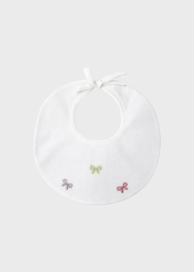 Bavetta Cotone Fiocchetti Melograno EK11BAV/M corredino e abbigliamento neonato | NANU' BABY