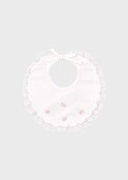 Bavetta Cotone Rosa Pesco EK13BAV corredino e abbigliamento neonato | NANU' BABY