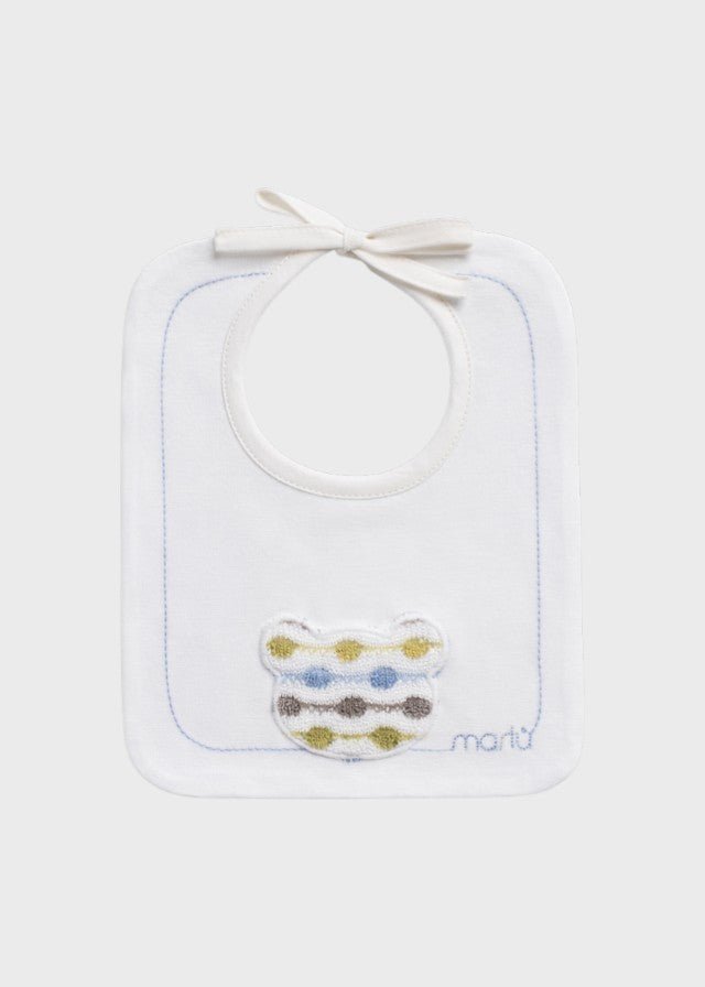 Bavetta Cotone Teddy Cielo EK51BAV/C corredino e abbigliamento neonato | NANU' BABY