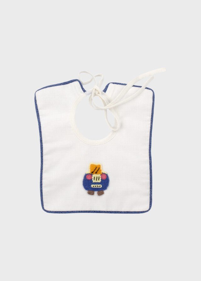 Bavetta Cotone Veicoli Blu CETIN/BAV - B corredino e abbigliamento neonato | NANU' BABY