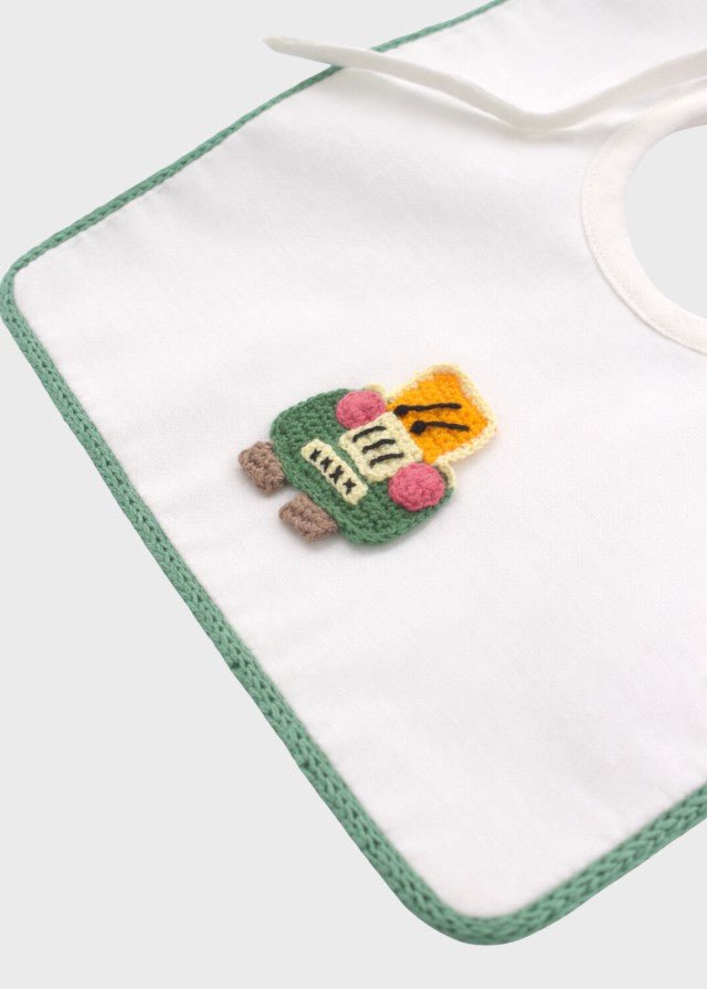 Bavetta Cotone Veicoli Verde CETIN/BAV - V corredino e abbigliamento neonato | NANU' BABY