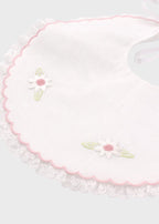 Bavetta Margherite Applicate Rosa ZULEYA/BAV - R corredino e abbigliamento neonato | NANU' BABY