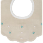 Bavetta Neonata Cotone 100% Vaniglia Verde IN23BAV/V corredino e abbigliamento neonato | NANU' BABY