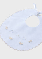 Bavetta Punto Vapore Azzurro ROBERTO/BV corredino e abbigliamento neonato | NANU' BABY