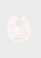 Bavetta Punto Vapore Bianco FEDERICA/BV corredino e abbigliamento neonato | NANU' BABY