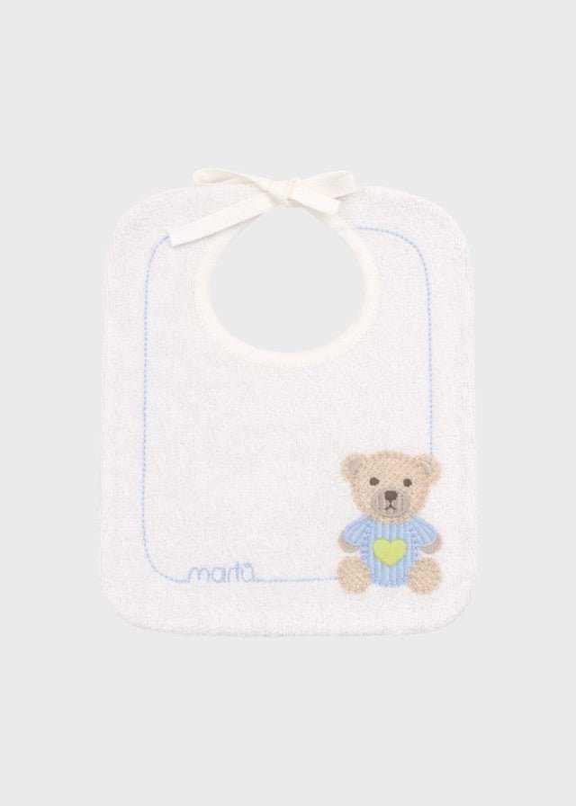 Bavetta Teddy Cielo Polvere EK60BAV/C corredino e abbigliamento neonato | NANU' BABY
