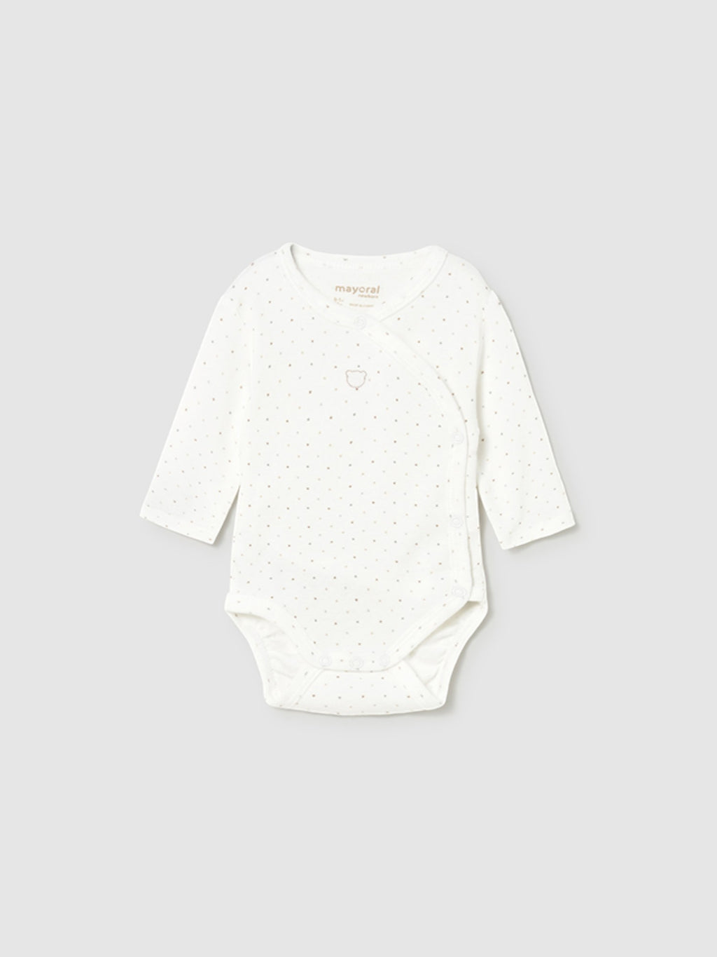 Ecru Long Sleeve Underwear Bodysuit 2712