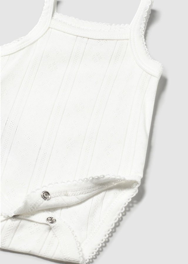 Body Intimo Bretellina Natural 1745 corredino e abbigliamento neonato | NANU' BABY