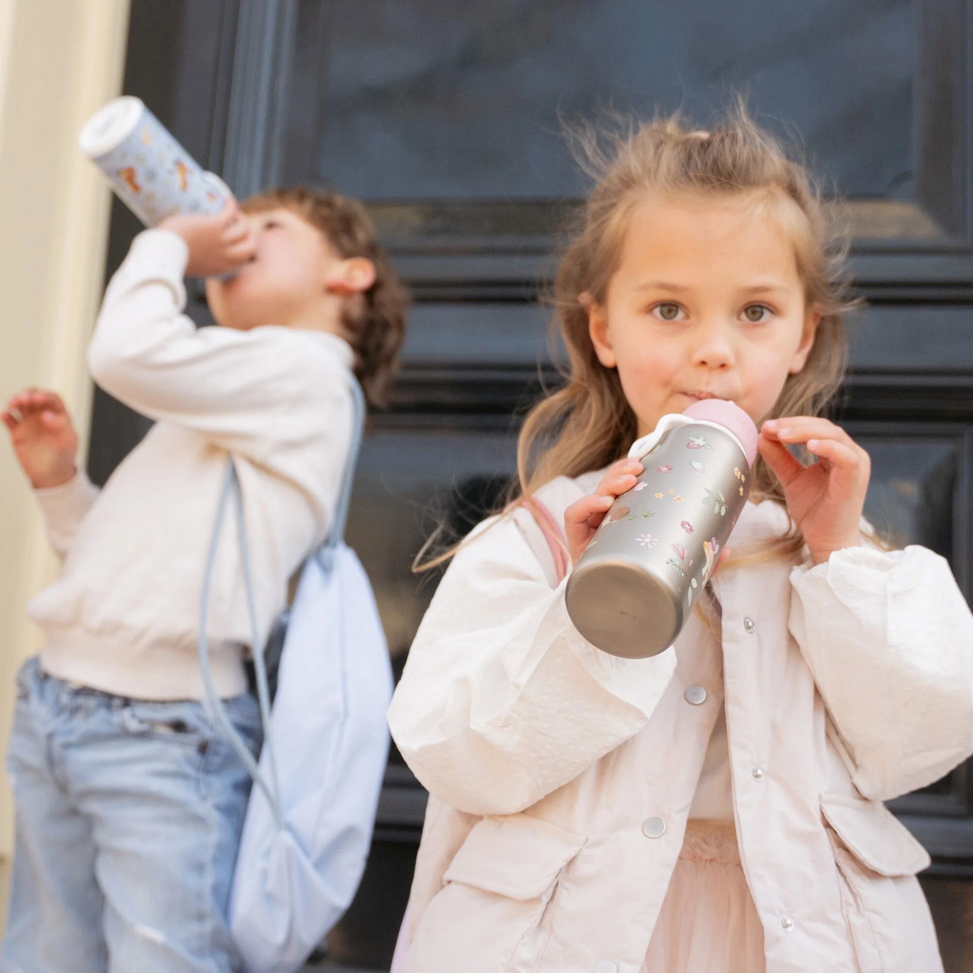 Borraccia Termica flip - up 350ml Rosa 107458065406 corredino e abbigliamento neonato | NANU' BABY