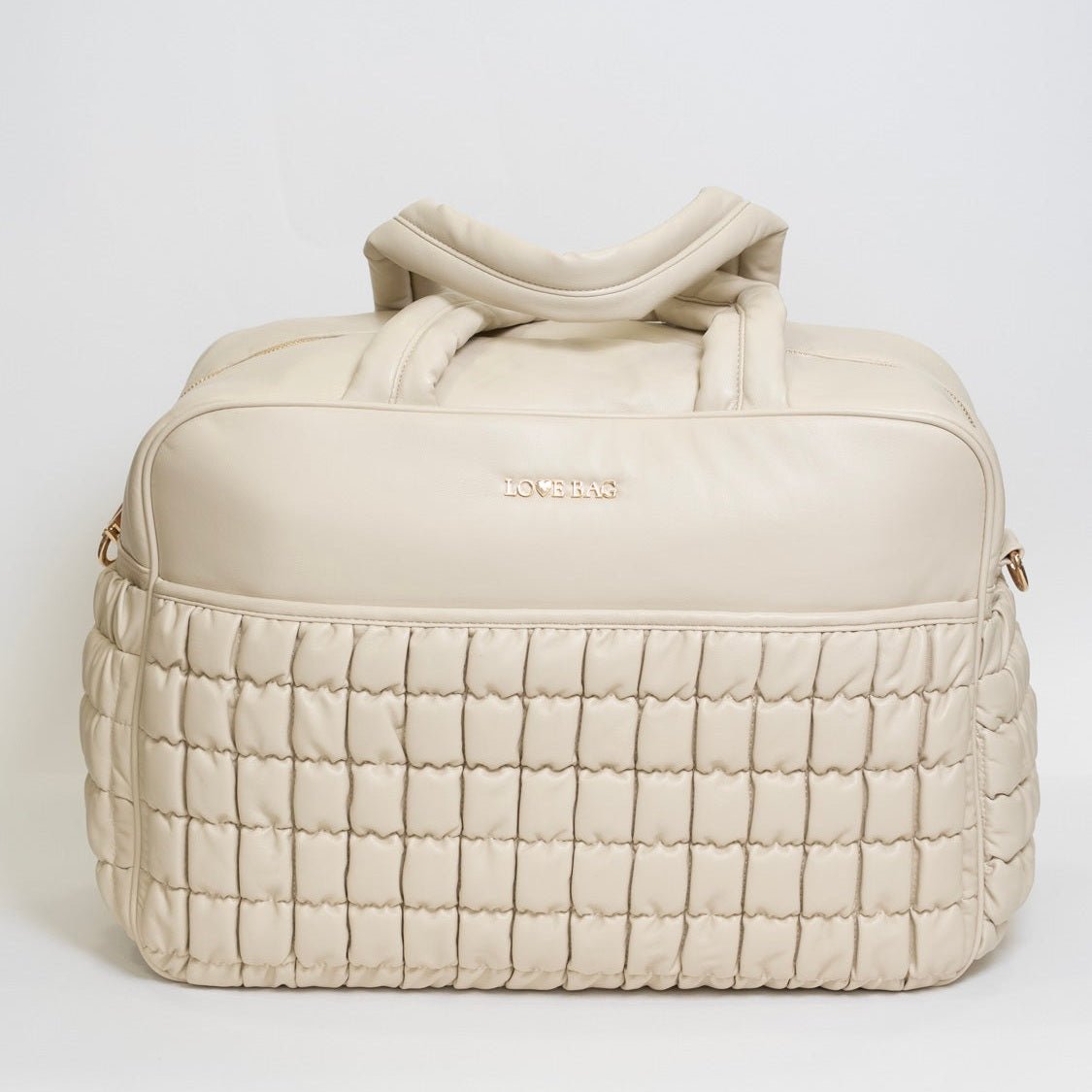 Borsa 48 ore XL Beige LOVE BAG - Ecopelle Premium corredino e abbigliamento neonato | NANU' BABY