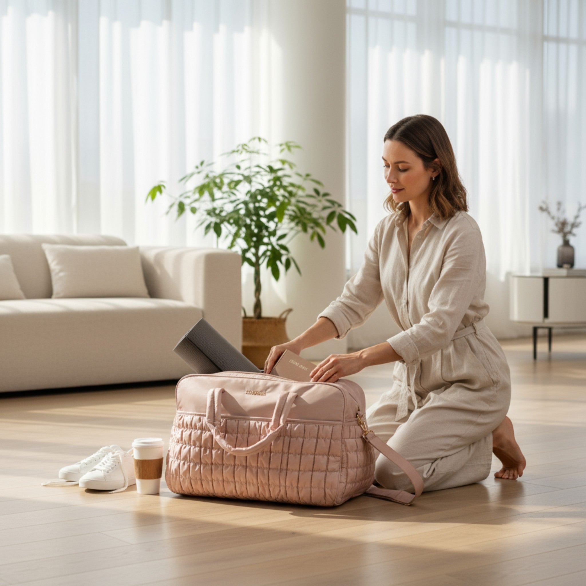 Borsa 48 ore XL Rosa LOVE BAG - Ecopelle Premium corredino e abbigliamento neonato | NANU' BABY