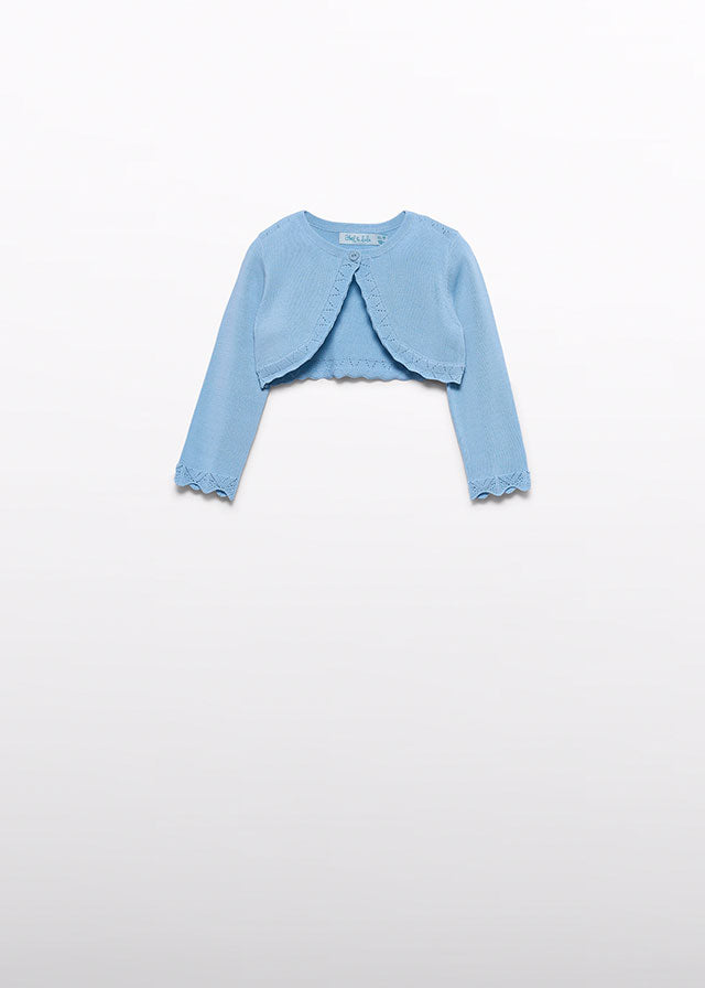 Turquoise Cotton Thread Shrug 5301/29