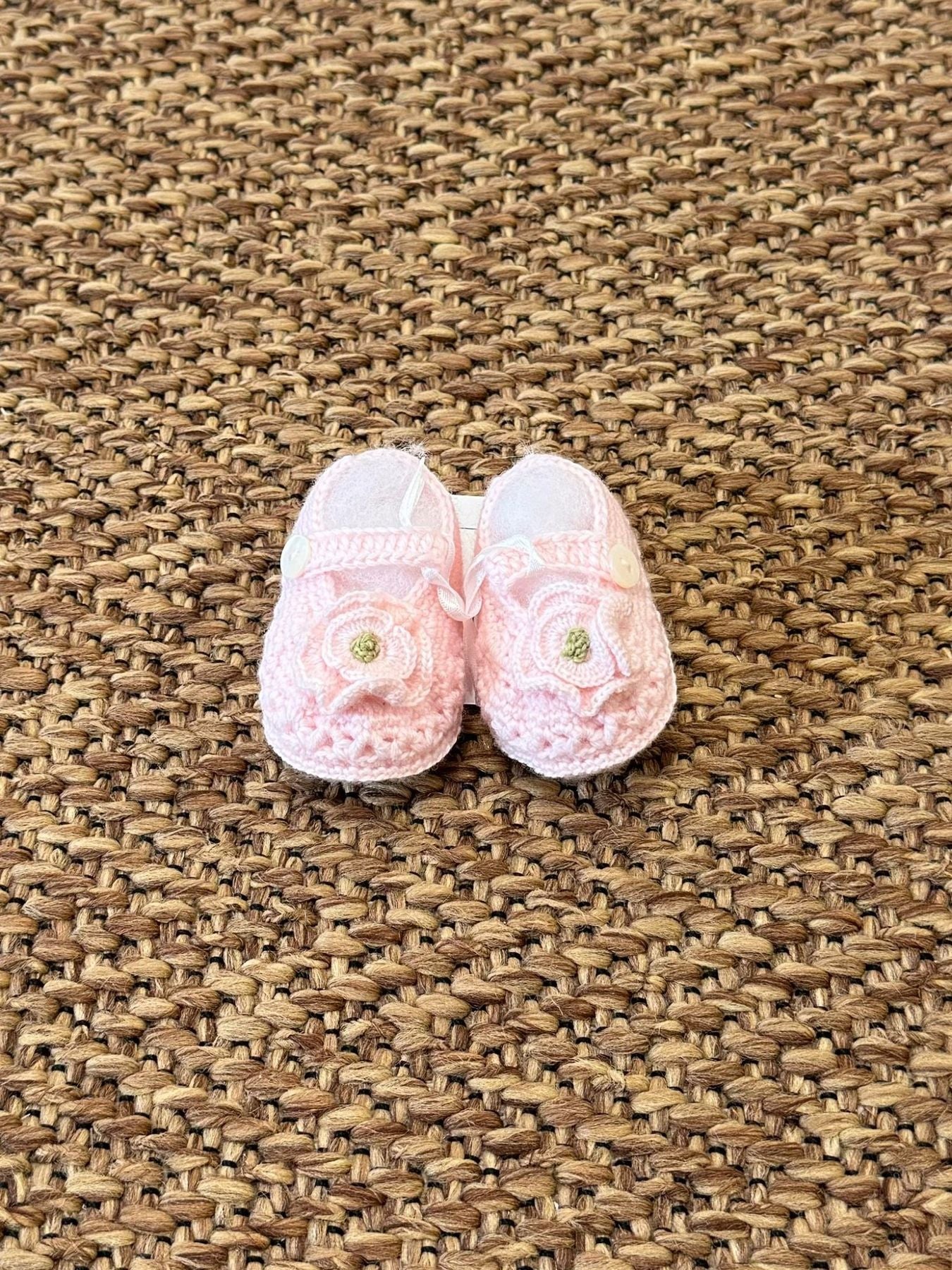 Babbucce Fiori Neonata ROSA ALMA/599-R -  NANU' BABY