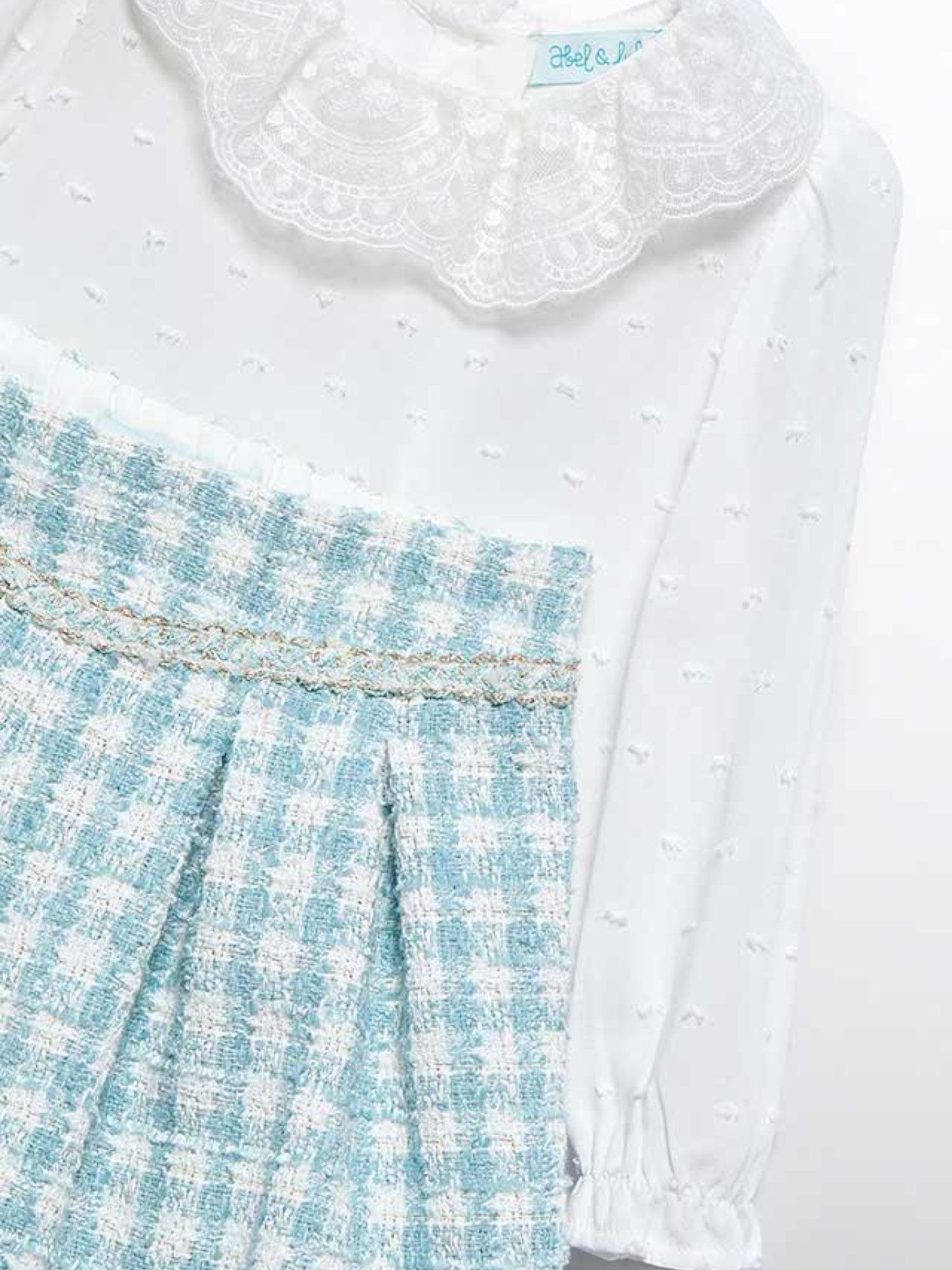 Compl.bermuda quadri lurex Bimba Verde 5712/9 -  NANU' BABY