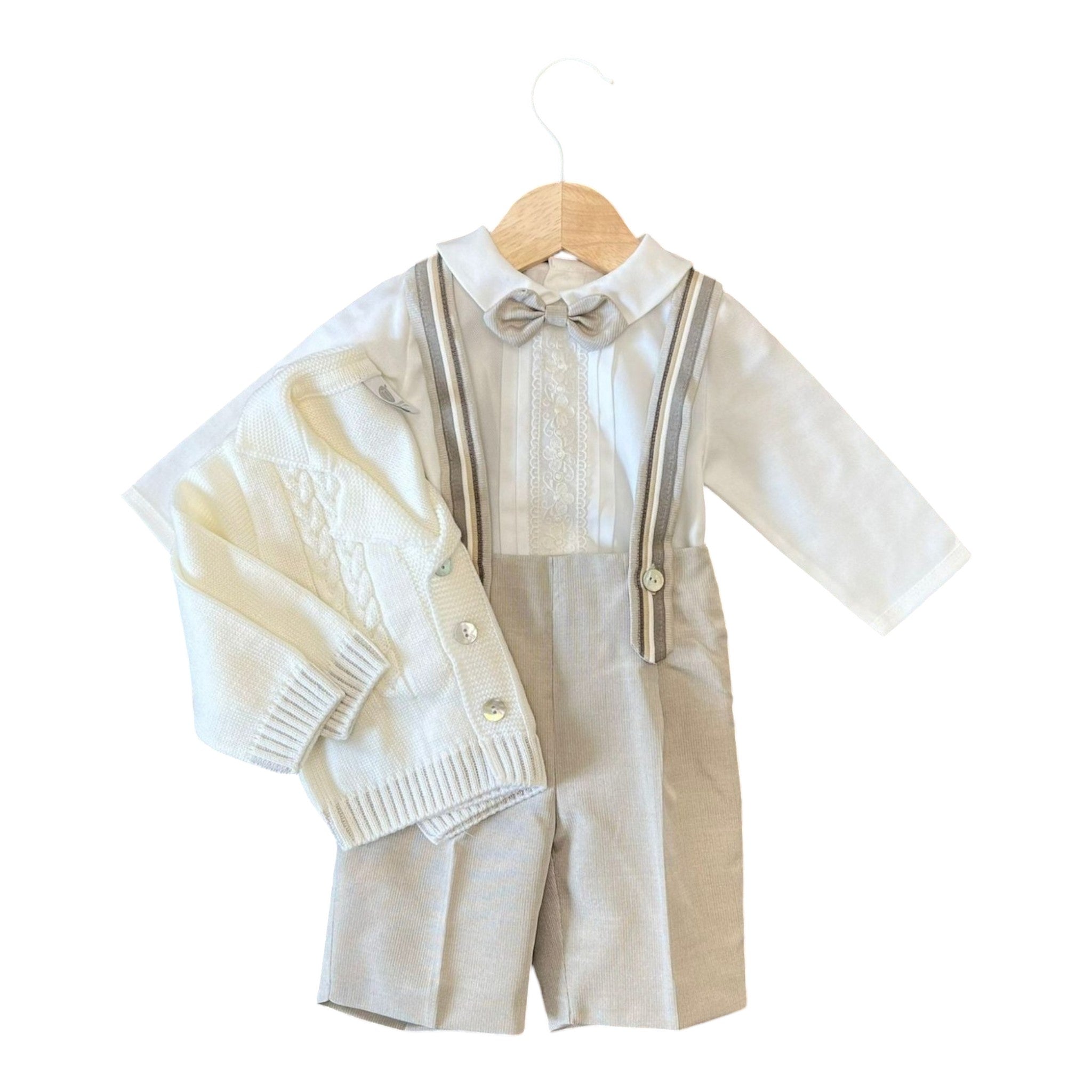 Boy's Ceremony Bermuda Suit, Vanilla Color, IK20660