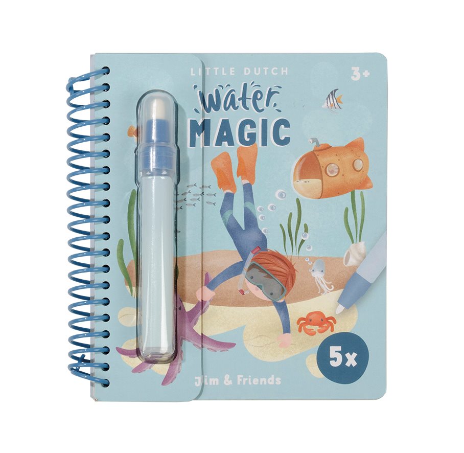 Libro magico da colorare con acqua  Blu 125469 -  NANU' BABY