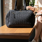 LOVE BAG XL Schwarze Wochenendtasche - Premium-Material