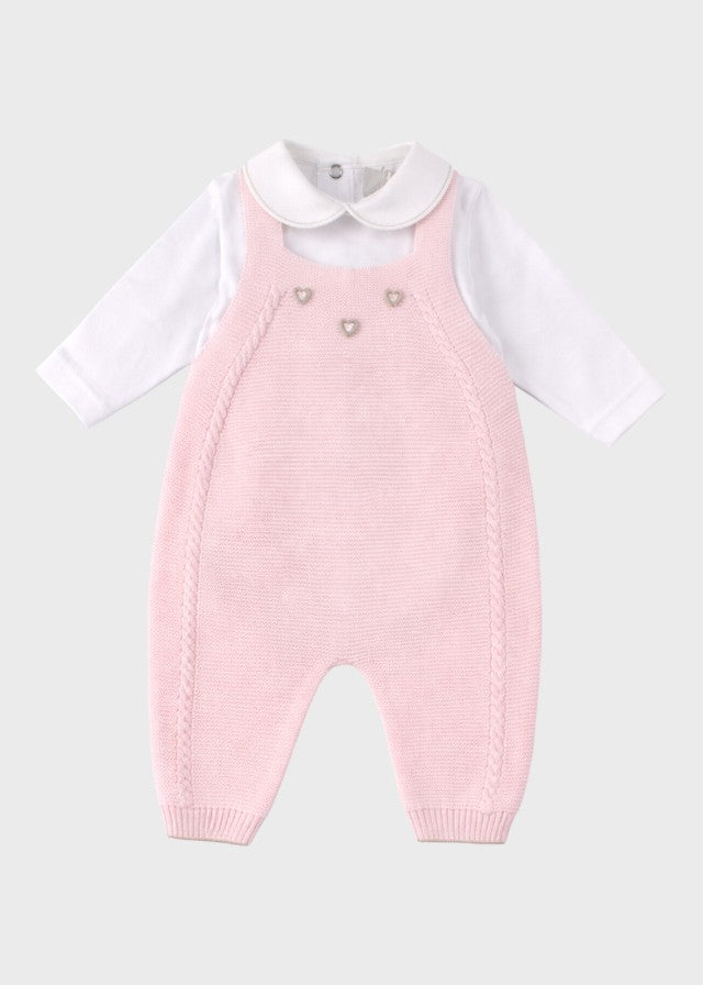 Pink Hearts Dungarees Set EK6331/R
