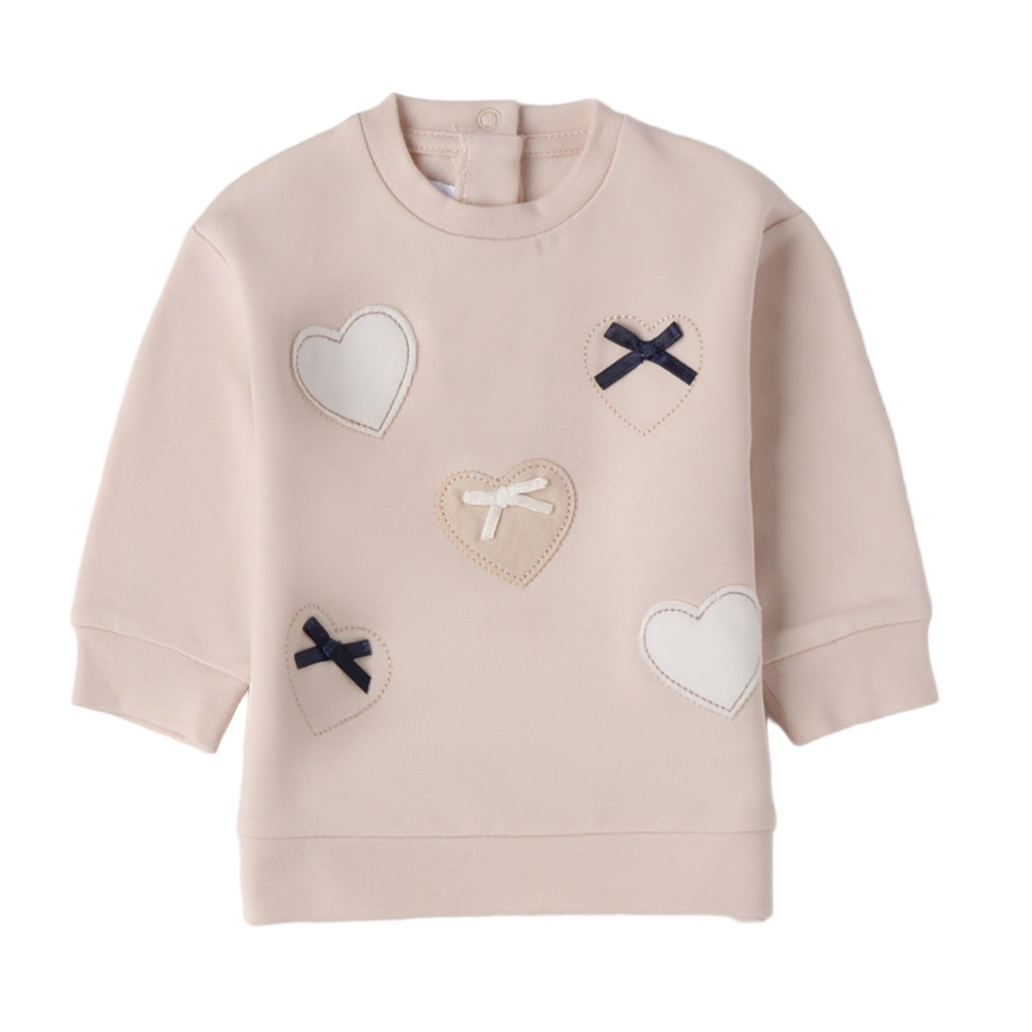 Felpa Chiusa Con O Senza Cappuccio Bimba Avorio 3F716/2911 -  NANU' BABY