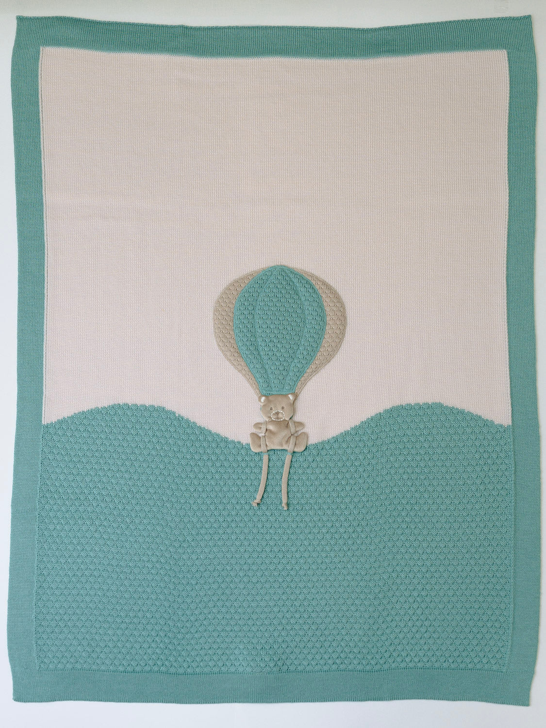 Coperta Mongolfiera Neonato VERDE IN5780/V -  NANU' BABY