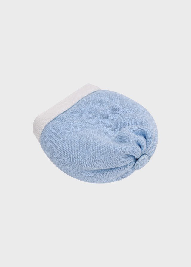 Cappellino Cotone Cielo Polvere EK6071BIS/C corredino e abbigliamento neonato | NANU' BABY