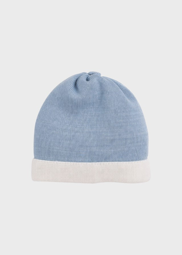 Cappellino Cotone Cielo Polvere EK6071BIS/C corredino e abbigliamento neonato | NANU' BABY