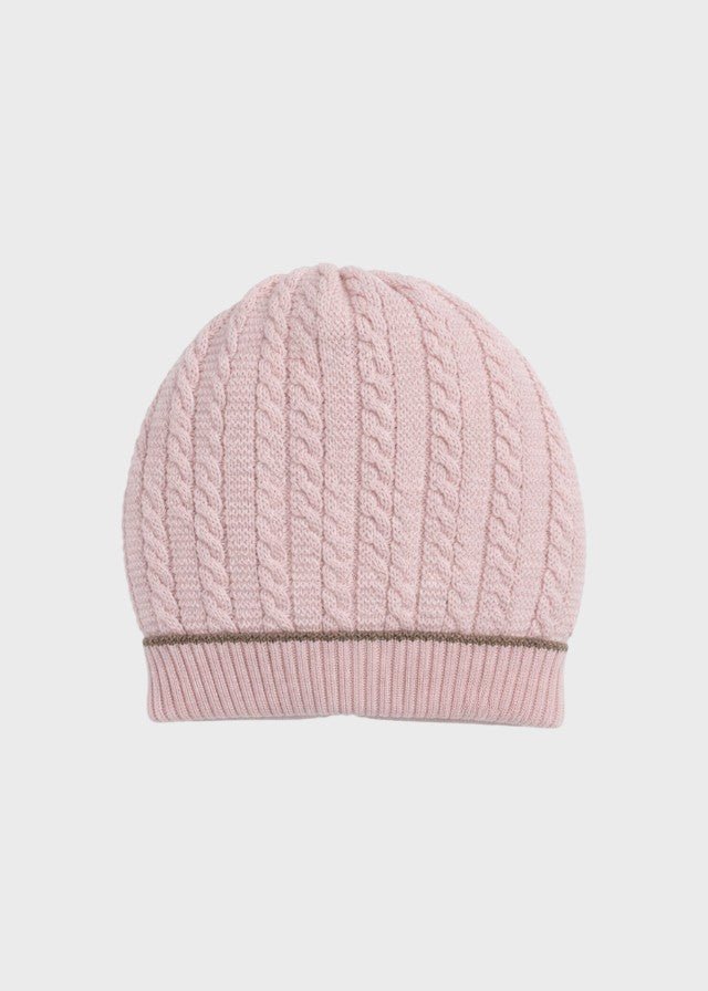 Cappellino Profilo Tortora Rosa EK6371/R corredino e abbigliamento neonato | NANU' BABY