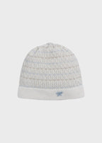 Cappellino Punto Smock Cielo EK6571/C corredino e abbigliamento neonato | NANU' BABY