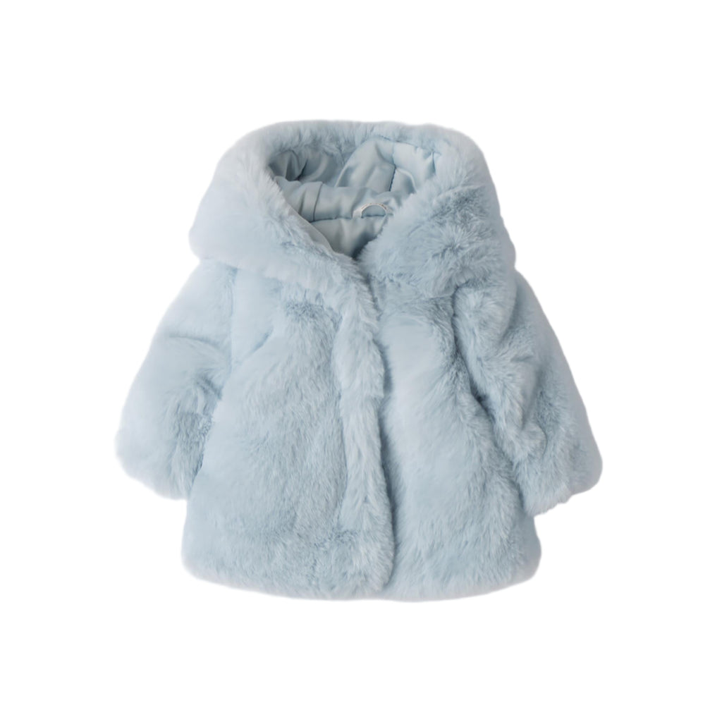 White Eco-Fur Coat for Girls 3F735/3942