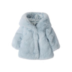 White Eco-Fur Coat for Girls 3F735/3942